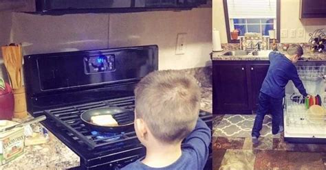 Mom Faces Backlash For Teaching Her Son How To Cook And Clean