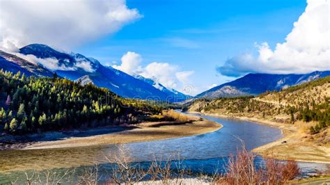 The Confluence Of The Thompson River And Fraser Rivers At