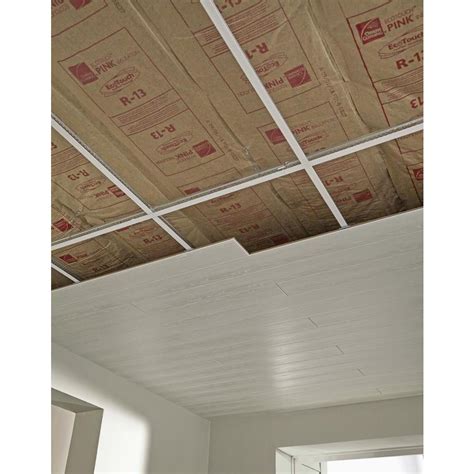Armstrong Ceilings 84 In X 5 In Woodhaven 10 Pack Classic White Faux