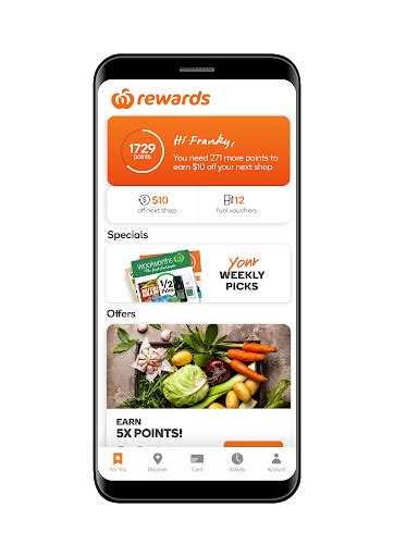 Rewards App Woolworths Online