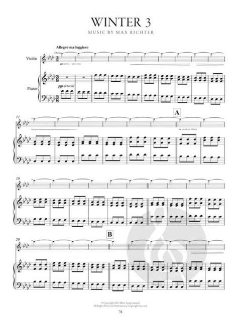 Four Seasons Violin And Piano Recomposed By Max Richter All Sheet
