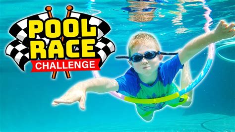 Kids Swimming Pool Challenge Pretend Play Videos For Children Youtube