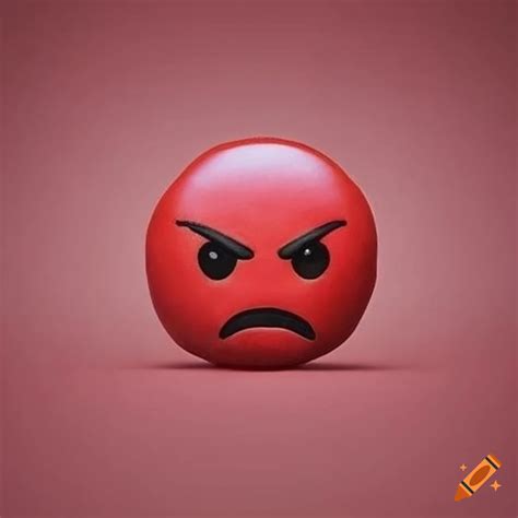 Comfortable Red Angry Emoji Pillow On Craiyon