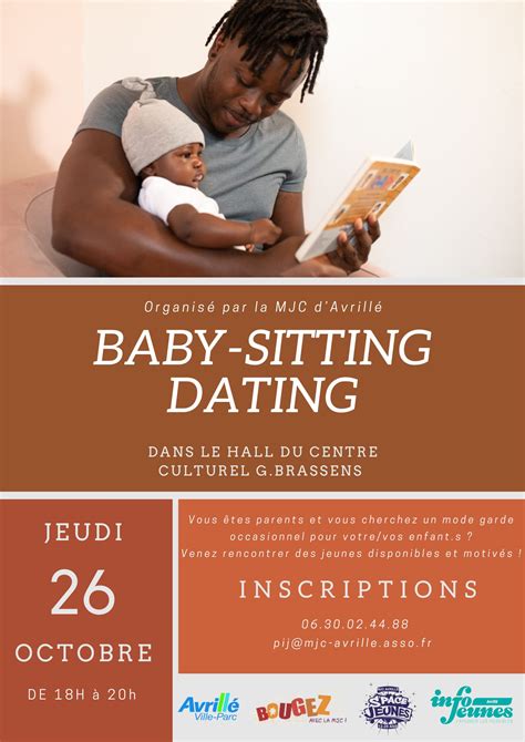 Baby Sitting Dating Du Jeudi 26 Octobre 2023 Mjc Avrillé