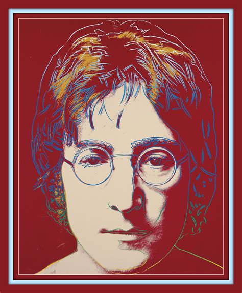 Iconic John Lennon Portrait By Andy Warhol 11x14 Double Matted 8x10