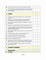 Pictures of Network Security Audit Checklist Xls