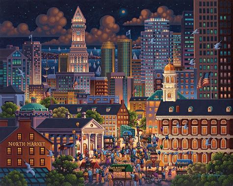 Boston Market Jigsaw Puzzle By Eric Dowdle Boston Market Cityscape