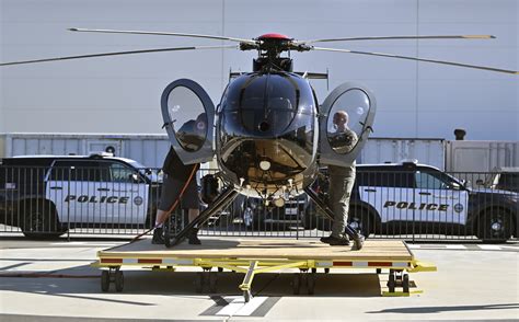 Huntington Beach police unveil first of 3 new police helicopters