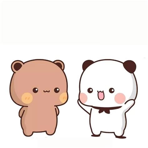 Bear Panda Couples Are Awesome Best Friends Cartoon Cute Cartoon