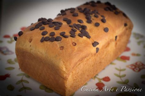 pan brioche con gocce di cioccolato cucina arte e passione