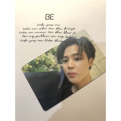 Jual Bts Be Essential Edition Jimin Photocard Official Shopee Indonesia