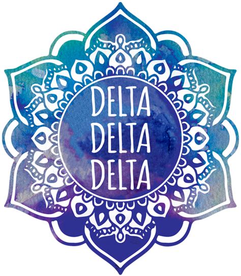 Delta Delta Delta Mandala Air Freshener Sororityshop