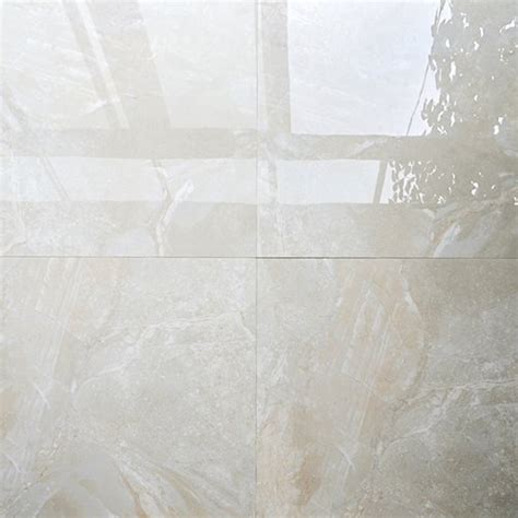 White Gloss Glossy Ceramic Vitrified Floor Tiles Size 60 60 In Cm