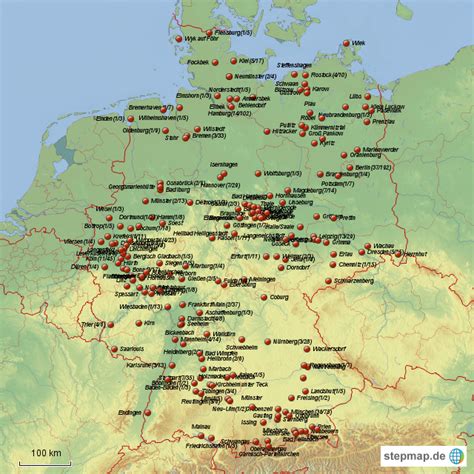 Ob nun 32 oder 52 karten, es gibt noch mehr variation. StepMap - Deutschlandreise - Landkarte für Deutschland