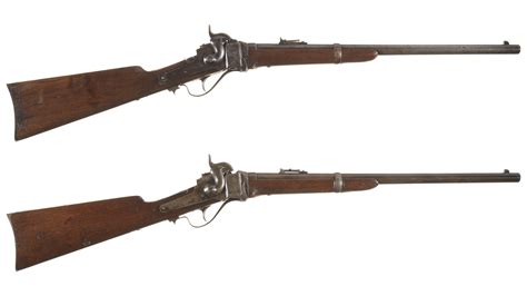 Two Sharps New Model 1863 Breech Loading Carbines Rock Island Auction