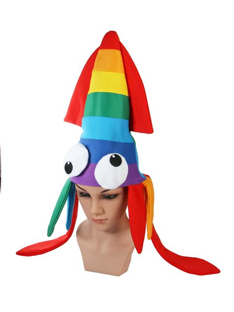 Funny Hat Halloween Party Costume Squid Hat Hot Dog Hat Turkey Hat