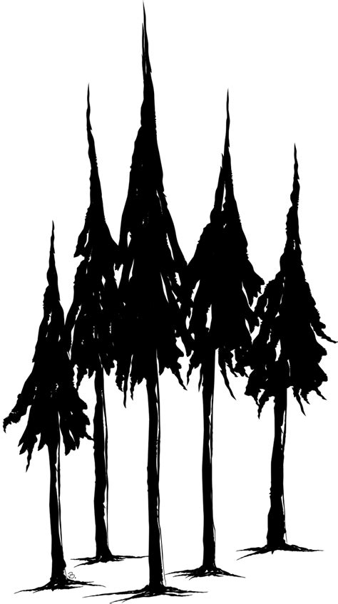 Pine Tree Silhouette Clipart Best