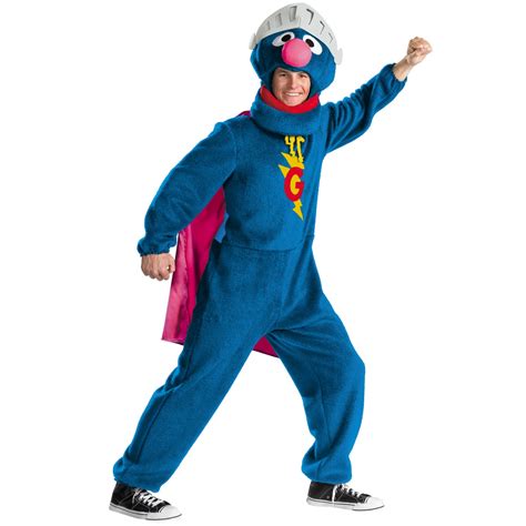 C137 Deluxe Sesame Street Super Grover Adult Costume Ebay