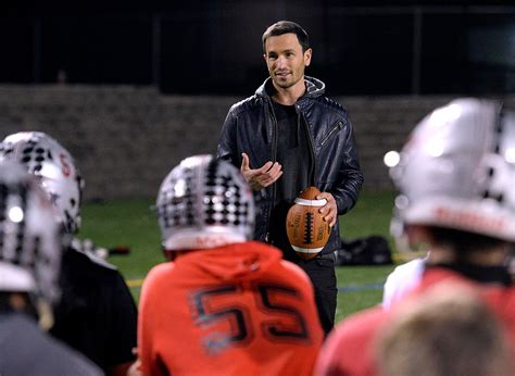 Former Nfl Player And Olympian Jeremy Bloom Attends Loveland Practice