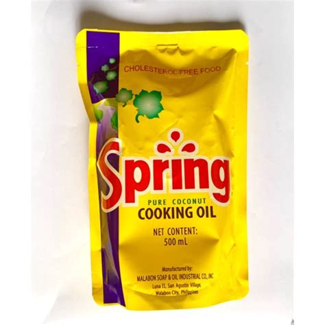Actually, coconut oil is an indispensable ingredient not only for beauty care but also for cooking. Spring Pure Coconut Cooking Oil 500ml | Shopee Philippines