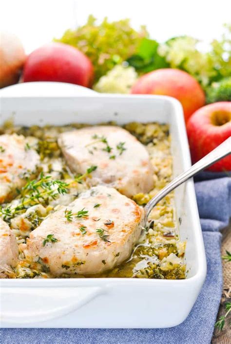 Want to know how to cook pork chops? Dump-and-Bake Pork Chop Casserole - The Seasoned Mom