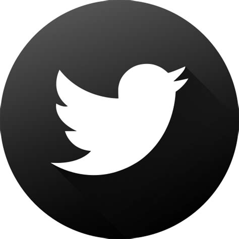 Twitter Logo In Circular Black Button Svg Png Icon Free Download Images