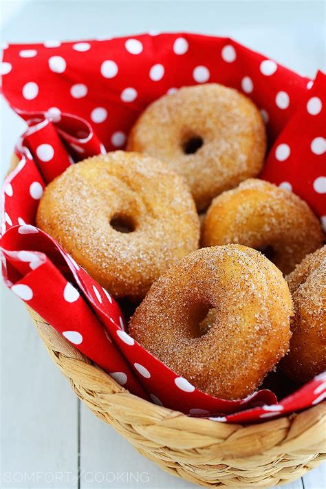 Baked Cinnamon Sugar Doughnuts The Comfort Of Cooking