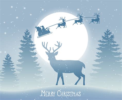 Beautiful Christmas Scene Illustration Vector Art And Graphics