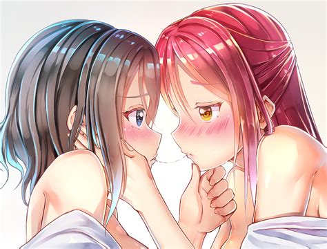 Watanabe You And Sakurauchi Riko Love Live And 1 More Drawn By