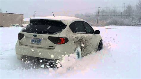 Slammed Subaru Wrx Snow Hooning Youtube