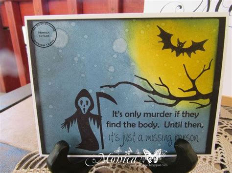 Handmade Grim Reaper Humorous Halloween Card Funny Halloween Card