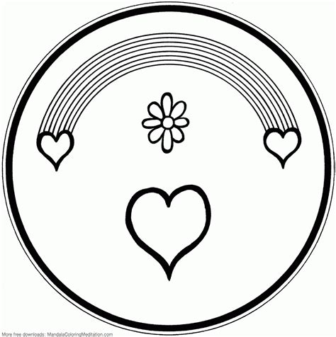 Print these free printable mandala coloring pages as many times as you need. Valentine Heart Mandala Coloring Pages Free For Kids ...