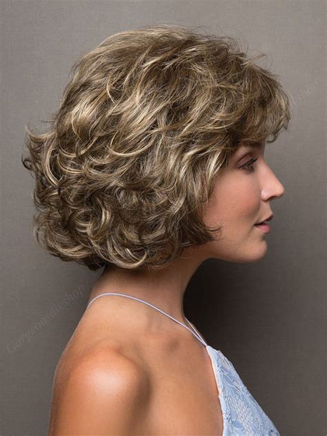 Light Brown Short Curly Wig Fashion Wig Wig For Women Heat Etsy In