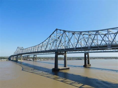 Mississippi River Bridge New Orleans La Bay Bridge Mississippi