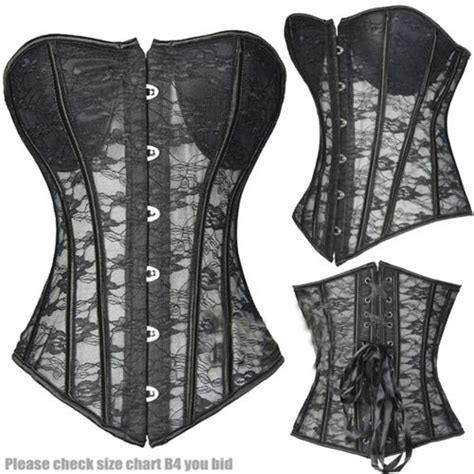 Buy Black Sexy Hollow Out Waist Trainer Corset Womens