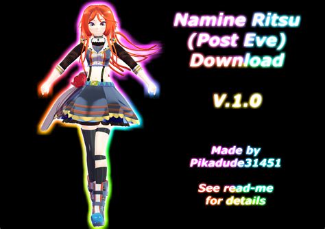 Mmd Namine Ritsu Post Eve Download V10 By Pikadude31451 On