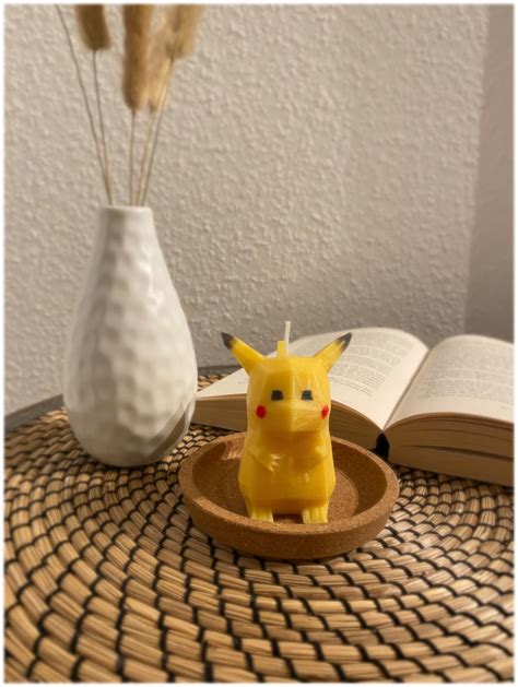 Pikachu Candle Pokémon Art Etsy