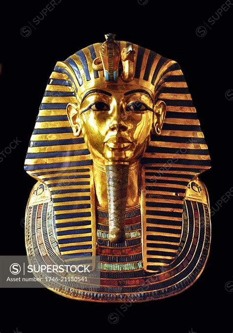 The Burial Mask Of Tutankhamun Cairo Museum Egypt Superstock