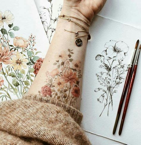 Best Flowers Tattoo Color Vintage Ideas Floral Tattoo Design Tattoos