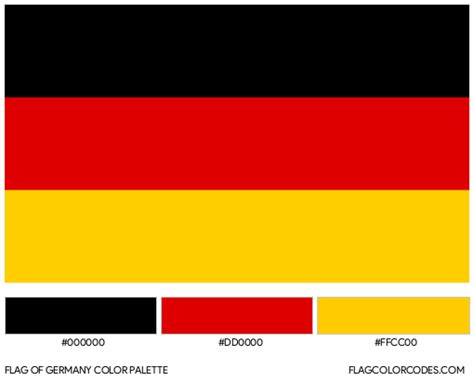 Germany Flag Color Codes