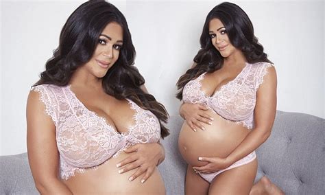 Casey Batchelor Cradles Her Baby Bump As She Confidently Poses In Maternity Lingerie Daily