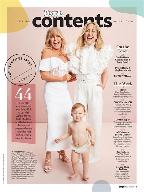 Kate Hudson And Goldie Hawn People Magazines 30th Anniversary “most Beautiful” Issue More