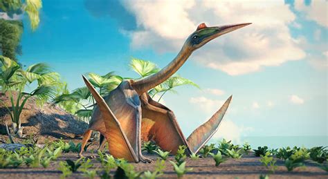 Quetzalcoatlus A Giant Pterosaur 3d Scene Mozaik Digital Education