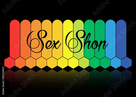 Colorful Sex Shop Logo And Badge Design Template Sexy Label Vector