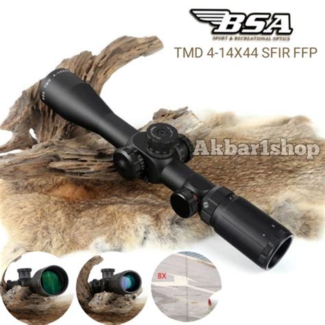 Jual Telescope BSA TMD 4 14x44 IR SF FFP GLASS RETICLE Teleskop Senapan