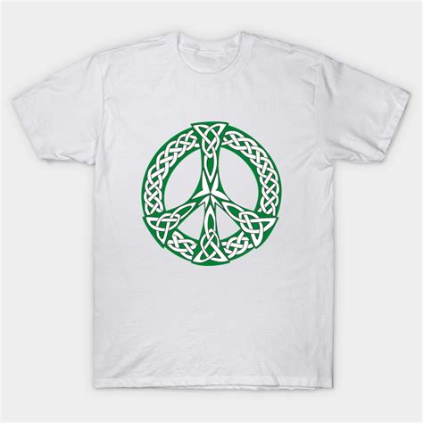 Celtic Peace Sign Celtic Knot T Shirt Teepublic