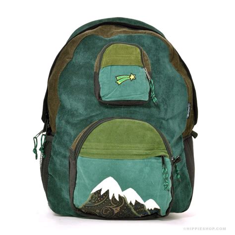 Big Mountain Corduroy Patchwork Backpack Hippie Lifestyle Lifestyle