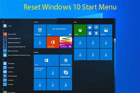 Reset Windows 10 Start Menu Without Losing Its Layout MiniTool