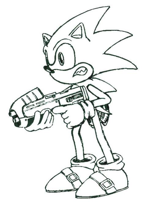 Coloriage Sonic Boom Prêt Au Combat Dessin Gratuit à Imprimer