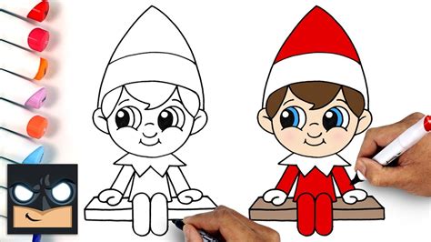 How To Draw Elf On The Shelf Youtube